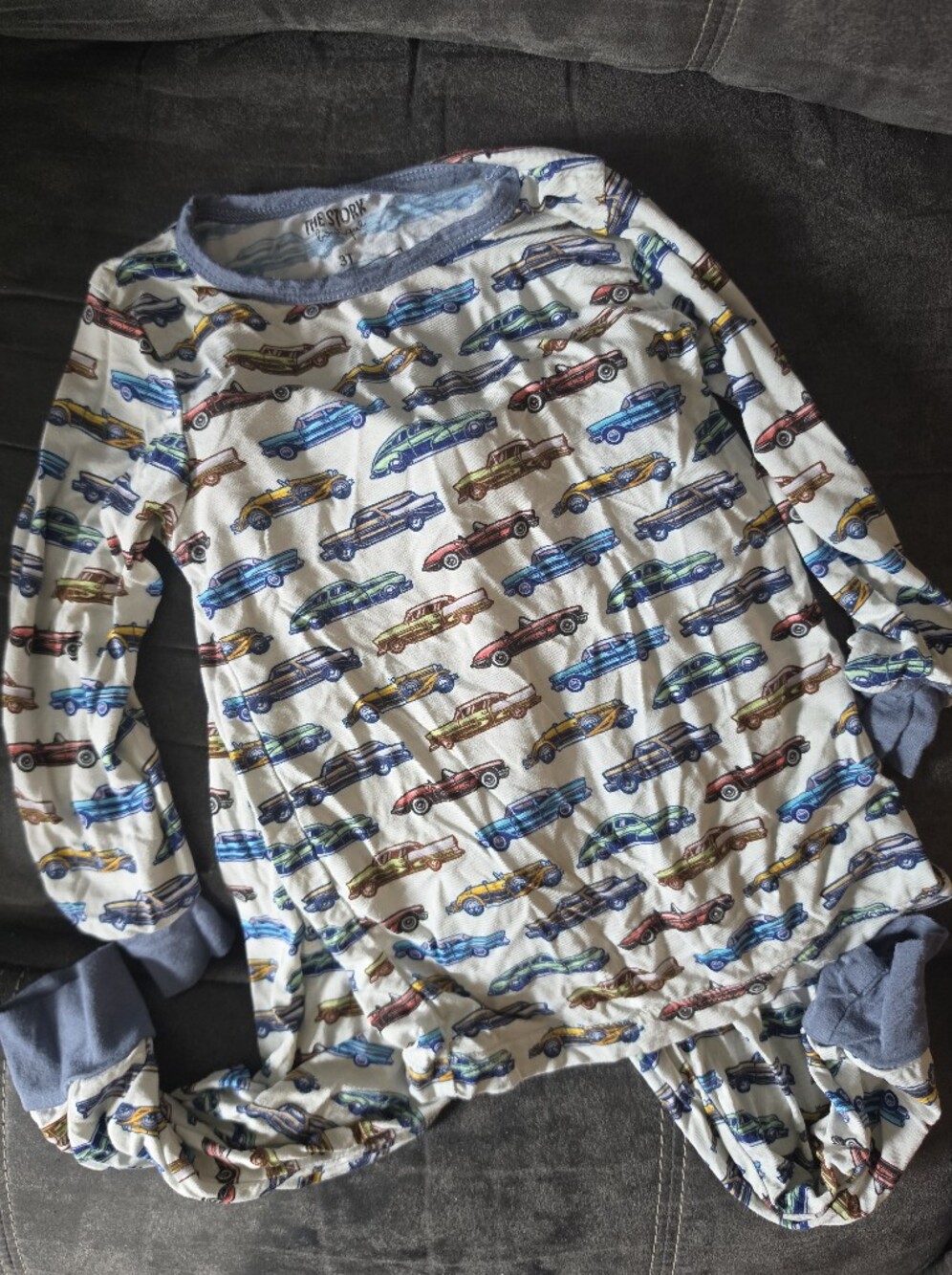 The Stork Boutique Toddler 3t Vintage Car Bamboo Pajamas
